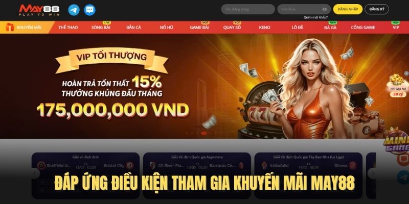 Đáp ứng điều kiện tham gia khuyến mãi May88